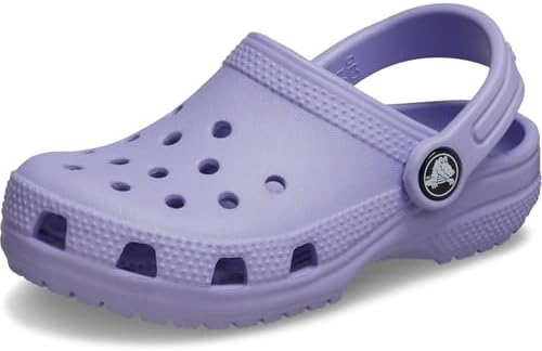 Crocs Baby-Girl's Classic Littles Clogs (Infant), Mystic Purple, 9 Toddler