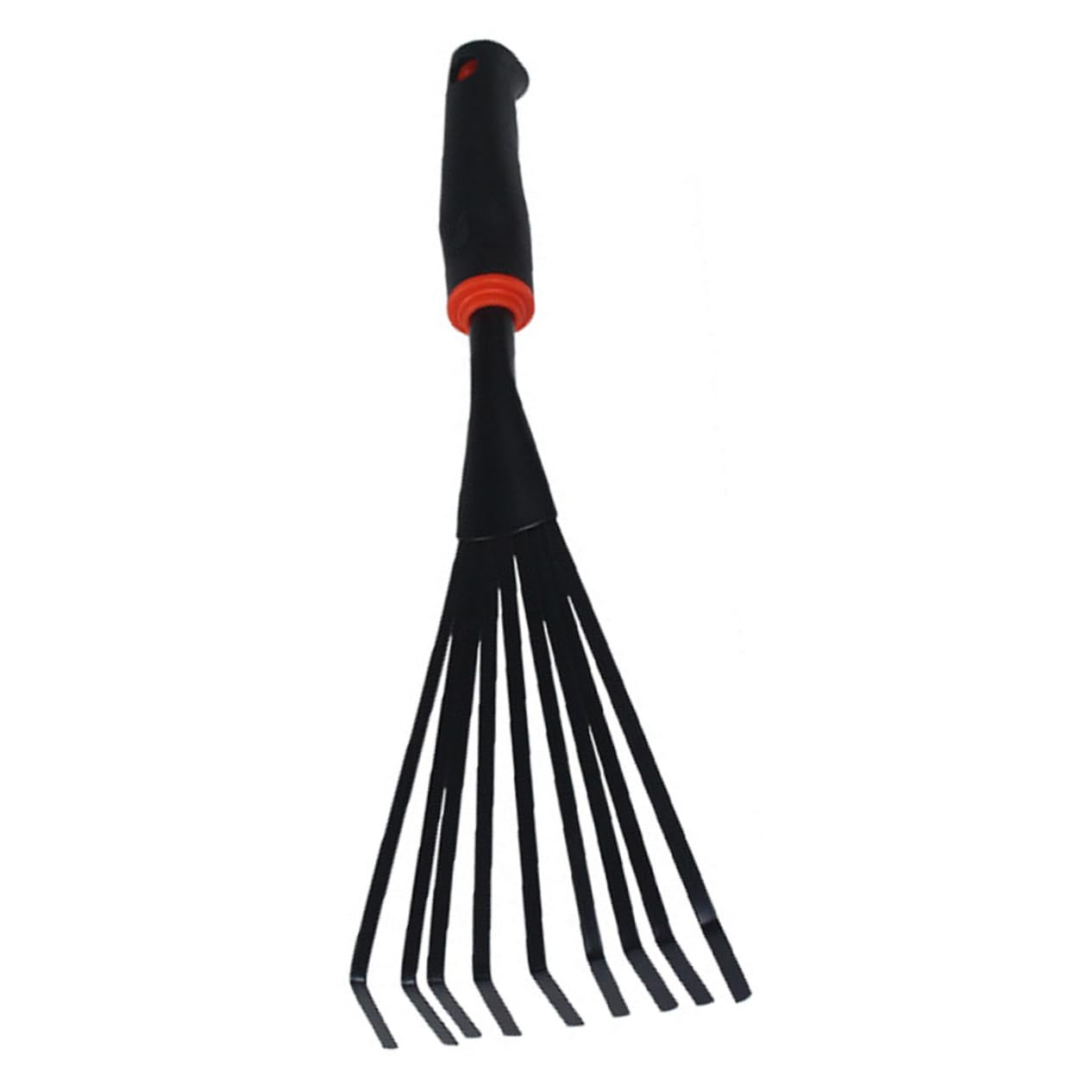 BESPORTBLE 5 Piezas Herramienta Hojas cultivador Mango de Pala rastrillo de arbustos jardinagem jardineria Cámping fercho Journey rastrillo con Mango rastrillo de Mano de jardín Caucho Black