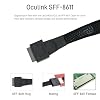 Oculink Cable PCIe 4.0 SFF-8611 to SFF-8611 8i Cable for Server (1.6 feet (50 cm))