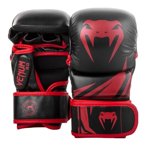 Venum Challenger 3.0 Guantes MMA Sparring - Negro/Rojo - M