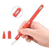 [Diseño delgado Ulara para Apple Pencil 2da Generación] Diseñamos la funda de Apple Pencil con funda de silicona ultrafina para que no afecte al emparejamiento, carga inalámbrica, modelo de interruptor y se fija magnéticamente para Apple Pencil 2.