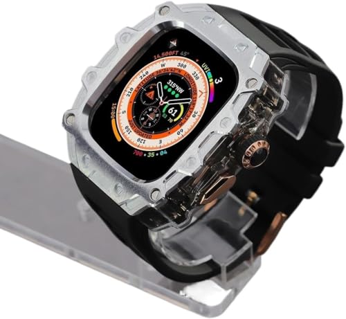 Accessoires de montre Apple Watch Ultra 2 49 mm boîtier transparent PC caoutchouc