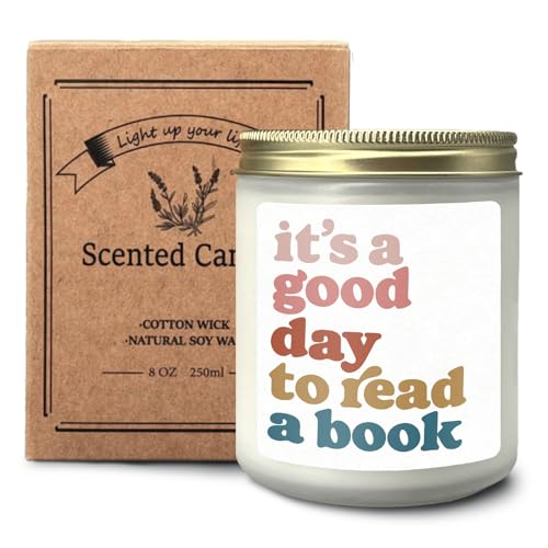 "It's a Good Day to Read" Lavender Candle