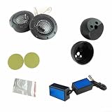 KHIronHive Alpine DDT-S30 Auto-Audio-Hochtöner, 2,5 cm, weiche gewölbte Balanced-Lautsprecher, 360 W, für Spitzenleistung, bündige Montage, für 12–24 V Fahrzeug-Soundsysteme, Schwarz