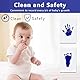 Vicloon Baby Abdruck Set, Baby Handabdruck und Fußabdruck mit 3 x Clean Touch Stempelkissen und 6 x Druckkarten, Babyhaut Kommt Nicht Farbe in Berührung, für Familie Geschenk - Blau