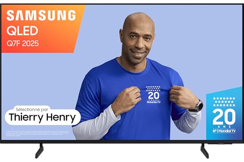 Samsung TV AI 85 Pouces QLED Q7FA 2025 4K Smart TV, Quantum Dots, Processeur Q4 AI Gen1, WiFi, Airplay, HDR, Q-Symphony, OTS Lite, Gaming Hub, Bixby, Application opérateurs intégrées