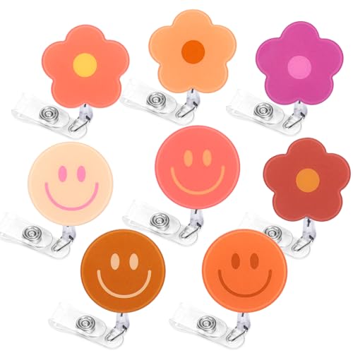 Porte-badge rétractable acrylique Whaline pour cartes d'accès et clés
