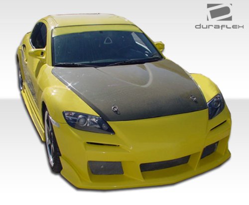 Extreme Dimensions Compatible With 2004-2011 Mazda Rx-8 Duraflex Raven Side Skirts Rocker Panels - 2 Piece #TOP1