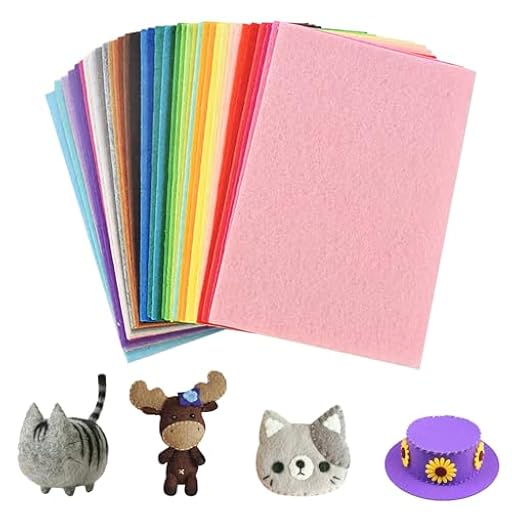 40 Juego de Fieltro para Manualidades, Tela de Fieltro para Manualidades 40 Colores, 20 x 30 cm Tela de Fieltros de Colores para Proyectos de Bricolaje, DIY, Costura, Decoración Manual | Ya disponible en tu tienda friki favorita! En mundofriki.es!