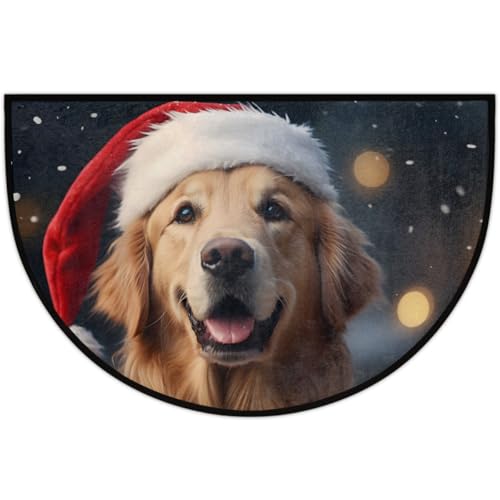 Tapete Semicircular Golden Retriever para Puerta 91.4x61 cm
