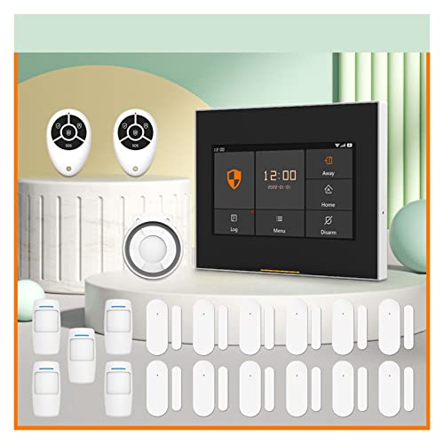 Système d'alarme de sécurité à Domicile, Version Tuya Kits de système d'alarme de sécurité Domestique sans Fil intelligents compatibles pour la Maison, l'appartement(Custom Product Link)