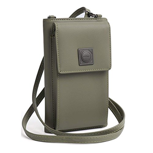 Preisvergleich Produktbild Handy Schultertasche, Handytasche Kleine Umhängetasche, Geldbeutel Geldbörse für Dame Mädchen Frauen, Portemonnaie Handyhülle Cross Body Bag Wallet for iPhone Samsung Huawei Telefon Under 5.5 zoll