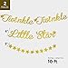 BLUE PANDA - 2-Pack Star Banner Garland Decorations - Twinkle Twinkle Star Baby Shower Party Decor Gold Stars Banner Birthday Decorations for Children - 10 Feet in Length