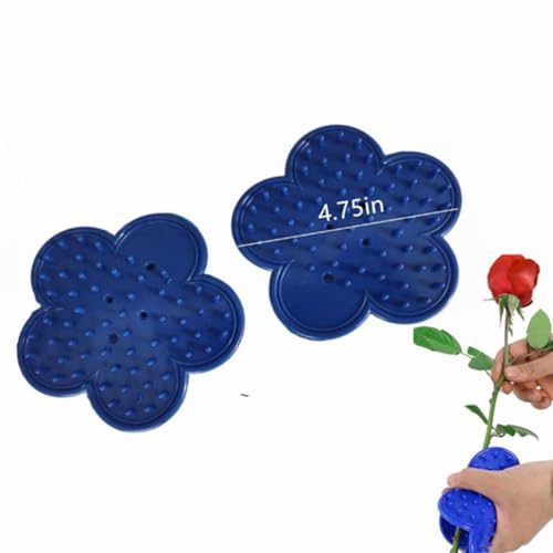 Removedor de espinas y hojas para rosas, plástico azul, 4 unidades miniatura 2