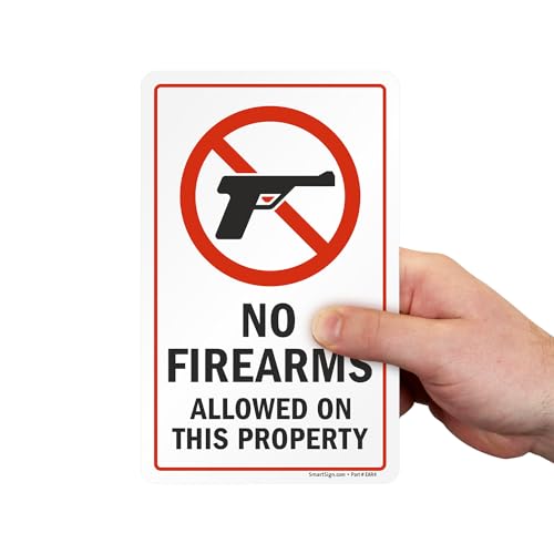 Sticker vitre No Firearms Allowed pour interdire les armes - 4