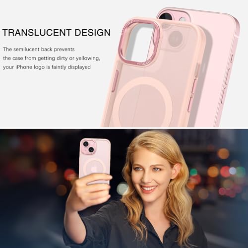 Coque iPhone 15 Plus rose mat | Le cadeau idéal pour un style protégé - 4