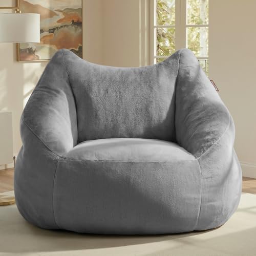 Image of Relefree Cafy Bean Bag Chair for Adults,Oversized Reading Chair with Armrests,Memory Foam Filling Comfy Chair,Giant Cozy Adult Bean Bag Chair,Large Lazy Living Room Chair for Bedroom,Reading Nook