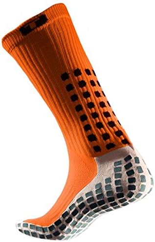 Trusox 3.0 Thin Grip Socks, Made in the USA, Men & Women Non Slip Grippy Soccer Crew Socks for Football and Soccer