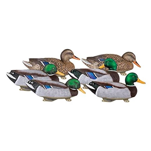 Flambeau Outdoors 1215GSD Gunning Series Mallard Decoys, Classic Floaters - 6-Pack