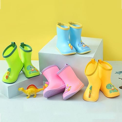 Rain Boots For Girls Baby Cartoo𝐧 Dinosaur Rain Boots Non-Slip Rubber Waterproo𝐟 Boy Snow Boots Rainboots Boots Boys3