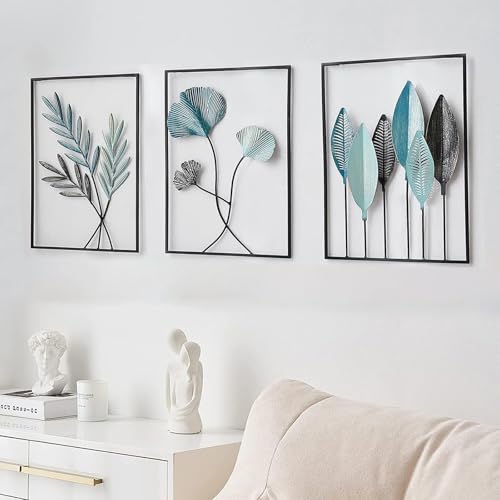 Tableau Mural 3D Métal Multicolore 43x30 Yunlaishaocer