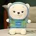YMQKX Nuovo 30-50 cm Gigante Astronauta Orso Giocattoli di Peluche A Grandezza Naturale Relax Orso Cuscino Bambole Animali di Peluche Fidanzata Regalo-35 cm, Blu