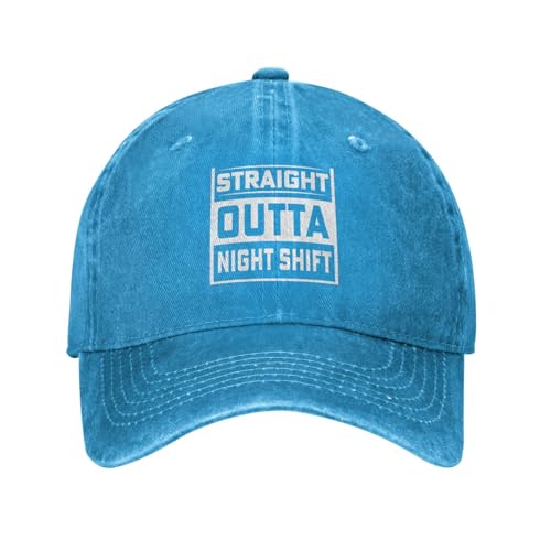 Straight Outta Night Shift Baseball Cap for Men Women Hat