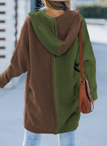 Image of Astylish Women 2026 Fall Clothes Outfits Hooded Knit Cardigan Sweaters
