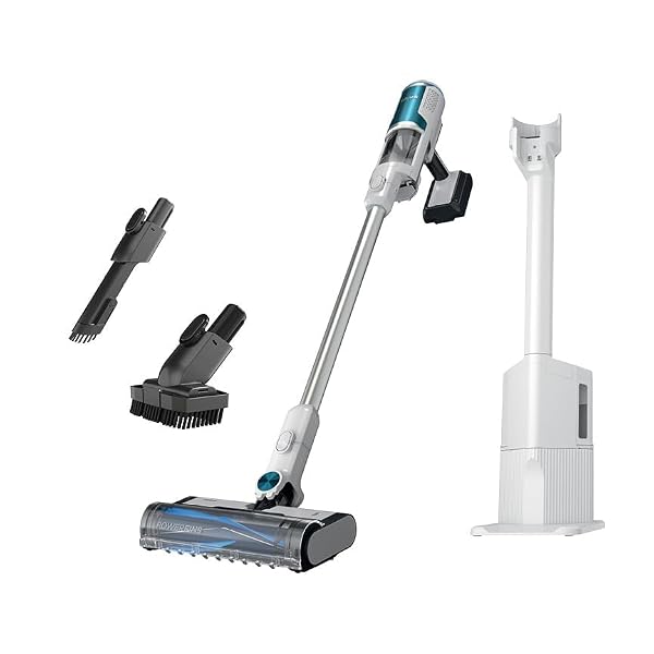Shark Clean & Empty Cordless Stick Vacuum & Auto-Empty System | HEPA Filter | Lightweight, Portable, Rechargeable | Stick Vacuum for Pet Hair | Carpets & Hard Floors | 40-Min Runtime | White | BU3521 by Shark - Image 4