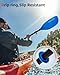 Abahub Adjustable Kayak Paddle 210-230 cm/82.6-90.5 Inches Floating Kayaking Oars Boating Oars Canoeing Oars Blue