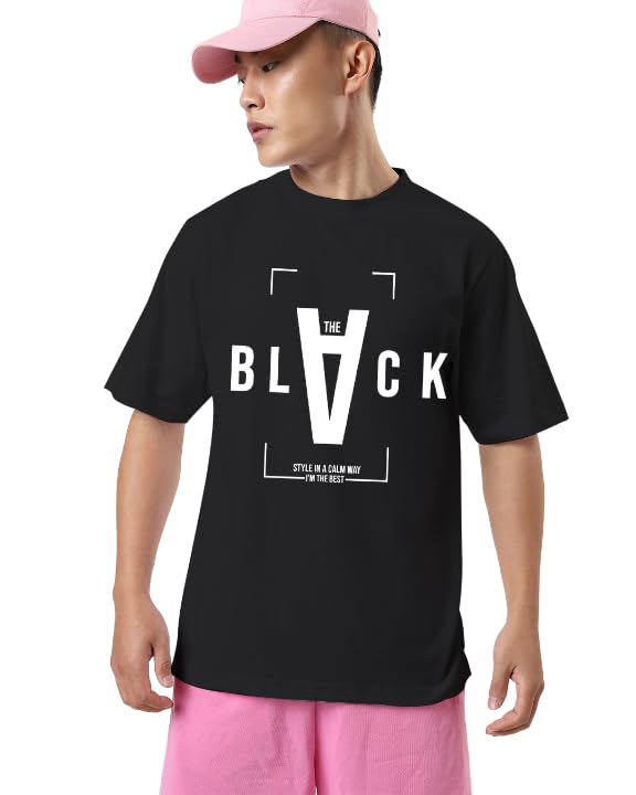 Image of Men's Solid Oversized Fit T-Shirt