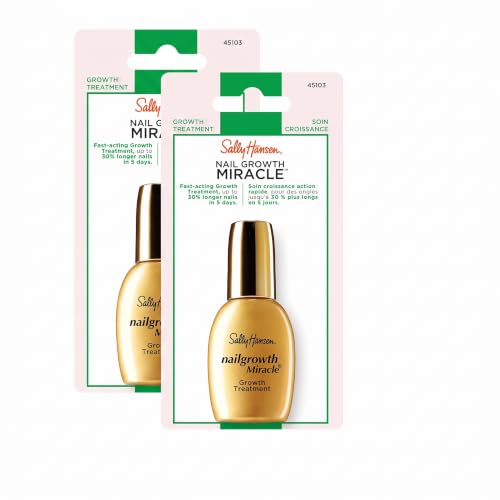 Sally Hansen Miracle Nails Nailgrowth Treatment 0.44 Fl Oz (Pack of 2)