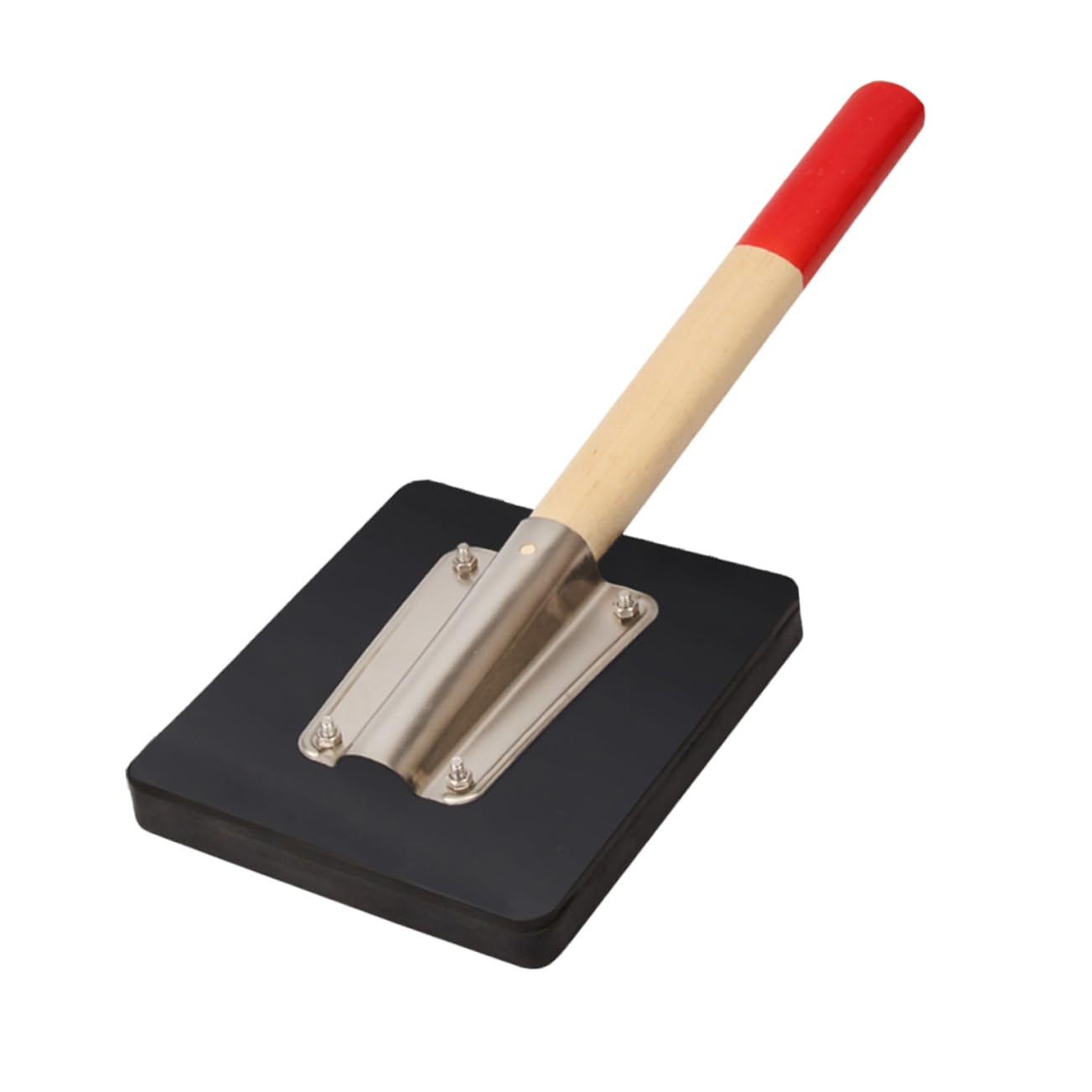 SHINEOFI Maillet en Caoutchouc à Manche Bois pour Carrelage Outil de Pavage Ergonomique et Pratique pour Pose de Carreaux