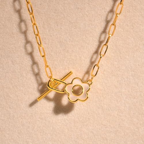 Collier chaîne trombone en argent avec pendentif cadenas et cœur TQHGM
