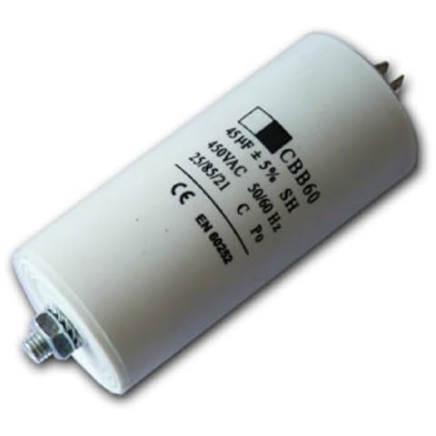 Spares2go 45UF Start Run Motor Capacitor for LG Appliances Cover