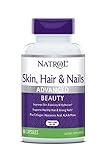 Natrol Skin, Hair and Nails Advanced Beauty Capsules, Packed with Beauty Enhancing Ingredients - 5,000mcg Biotin, 60 Count
