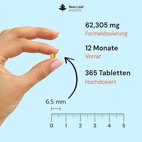 Vitamin B-Komplex – 365 kleine Tabletten – alle 8 B-Vitamine B1-B2-B3-B5-B6-B12 (1 Jahrvorrat) hochfestes Biotin, Folsäure und Vitamin C – Reduzierung von Müdigkeit, Energie und Immununterstützung 3