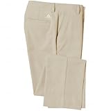 adidas Golf Men's Puremotion Flat Front Pant, Ecru, 32x32
