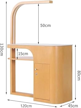 Amazon.com: KK-GAL Deluxe Manicure Table, Solid Wood Nail Desk for