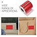 Zerodeko 500pcs 15kg Overweight Warning Shipping Labels Red Background Black Text Adhesive Packaging Stickers Large Sturdy Industrial Packing Tags for Heavy Parcel Handling