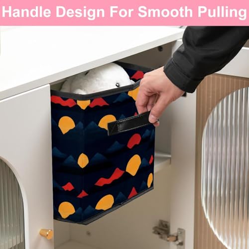 Grand cube de rangement pliable Sunset Mountain pour vêtements - 6