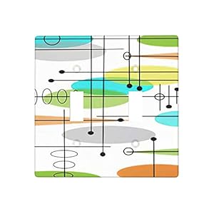 Atomic Mid Century Geometry Rustic ...