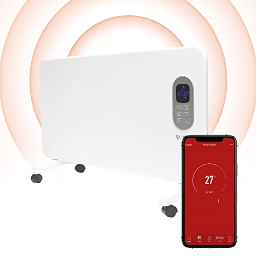 Igenix IG9515WIFI Smart Electric Low Energy Panel Heater with Amazon Alexa, Freestanding with...