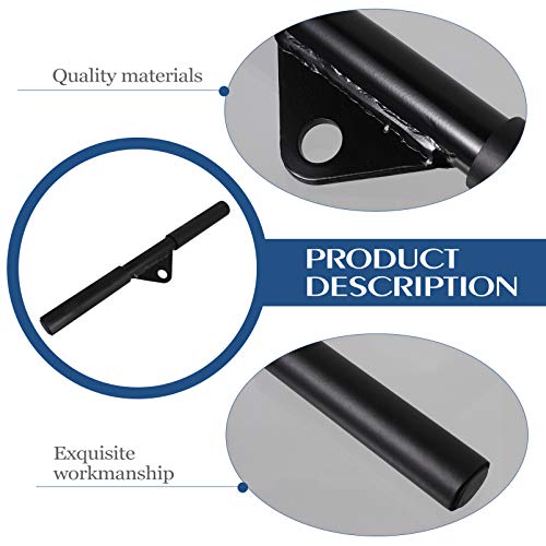 BESPORTBLE Barra de puxar para baixo, barra reta e rotativa para exercícios em casa, academia, tríce