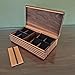 Wooden Watch Box – 8 or 10 pocket Personalized Storage Case – Handmade Solid Wood Organizer for Watches – Minimalist Display Box-mid century modern style