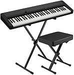 Casio CT-S1 Casiotone 61-Key Kit de clavier électrique Piano avec support et banc - noir