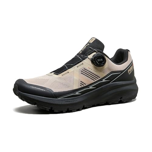 KAILAS Tênis de corrida masculino Fuga EX2 Trail, Leite de aveia/preto, 41