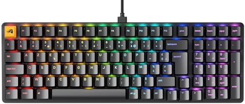 Glorious Gaming GMMK 2 Full Size (96%) – Mechanisches Gaming-Keyboard, Aluminiumrahmen, anpassbar, Doubleshot-Kappen, Fox Schalter, tastenweise RGB, Französisches AZERTY-Layout - Schwarz Glorious Gaming GMMK 2 Full Size (96%) – Mechanisches Gaming-Keyboard, Aluminiumrahmen, anpassbar, Doubleshot-Kappen, Fox Schalter, tastenweise RGB, Französisches AZERTY-Layout - Schwarz