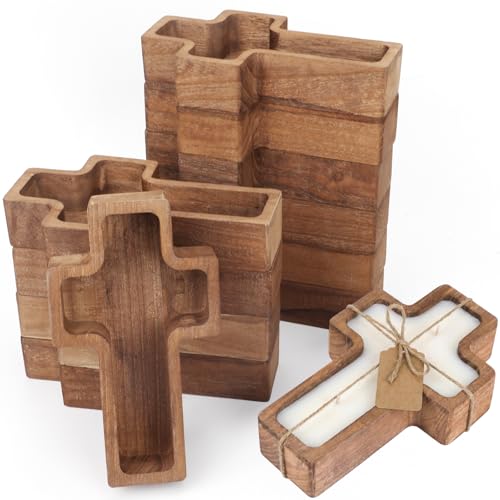 Wooden Cross Dough Bowls Set