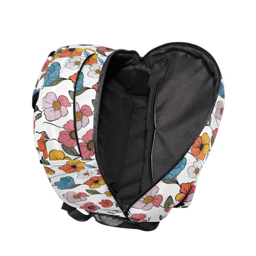 Sac à dos fleurs résistant pour en finir avec les sacs d'étudiants trop lourds